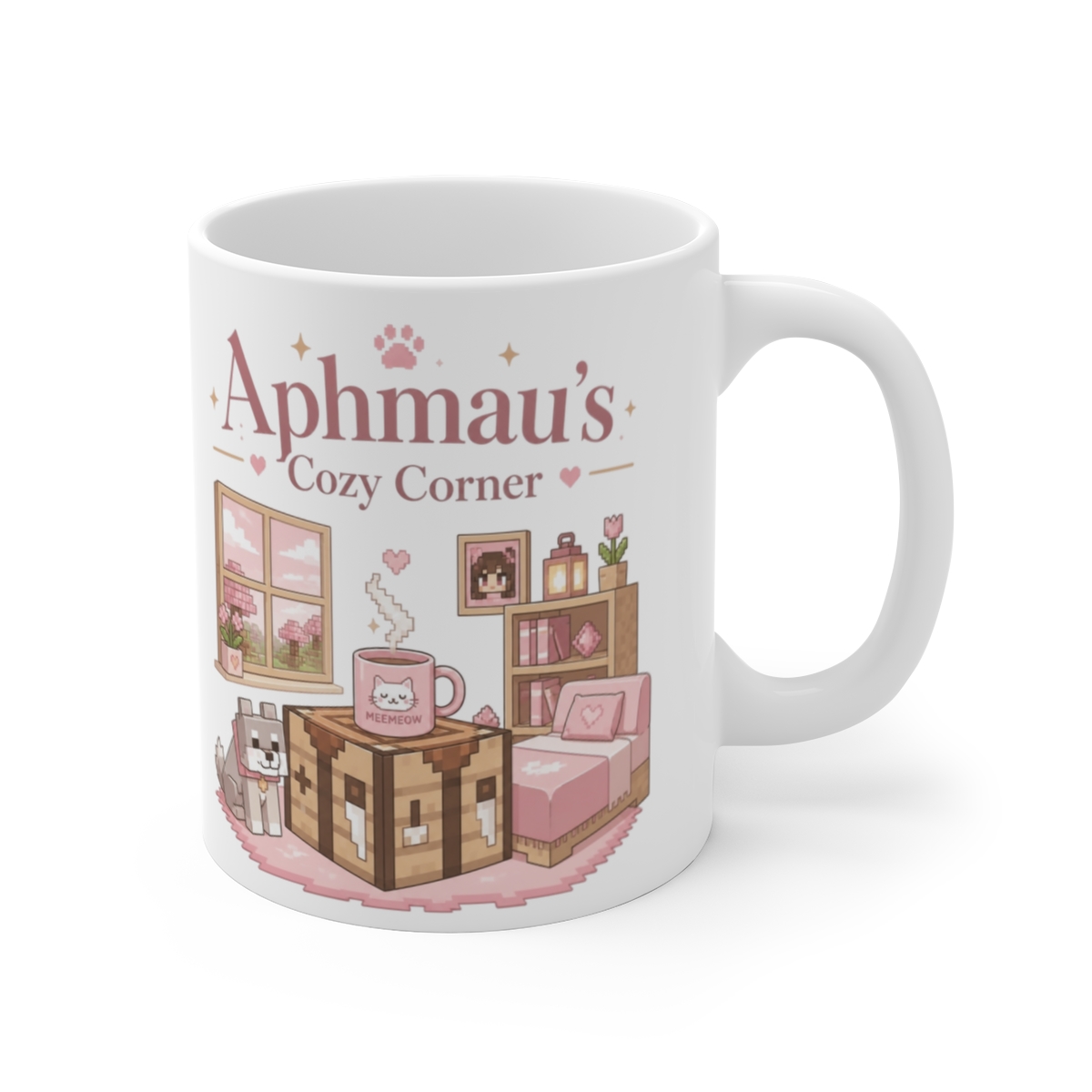 Aphmau "MEEMEOW" White Mug